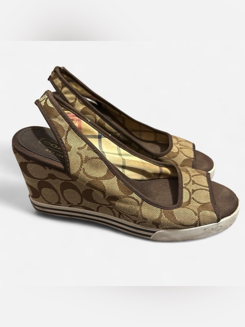 Coach Sydney sneaker wedges sandals